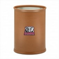 Collegiate Logo Football Texture Oval Wastebasket - Alabama